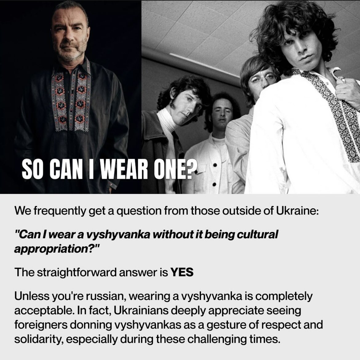 Not gonna lie, totally figured unless a Ukrainian gifted me one it'd be off limits.

With this clarification from @saintjavelin, I kind of want to buy & rock one now 🤔

#СлаваУкраїні