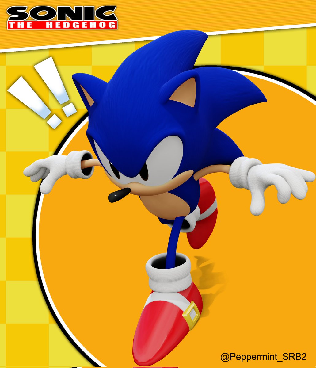 the new sonic renders ( WHAT ) #SonicTheHedgehog #sonicfanart