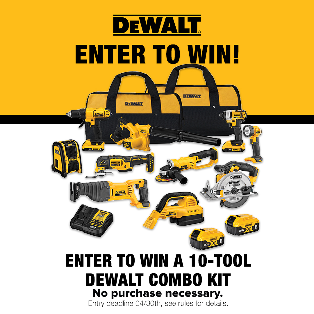 Tool Nut/DeWALT April Sweepstakes
💥$1,148 Value💥
.
Here’s How To Enter:
Click Link In Our BIO Or Go To TOOLNUT.COM Ends Tuesday 4/30/24 MIDNIGHT EDT
.
Terms: See Site For Details
.
#toolnut #certifiedtoolnut #dewalt #dewalttools #sweepstakes @DEWALTtough