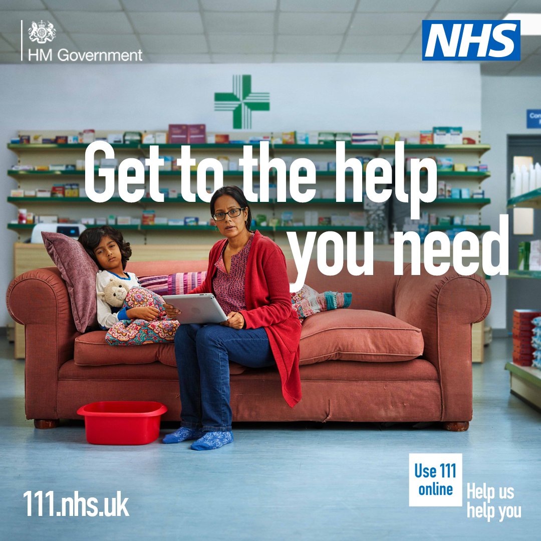 If you need urgent medical help but you're not sure where to go, use 111 to get assessed and directed to the right place for you.