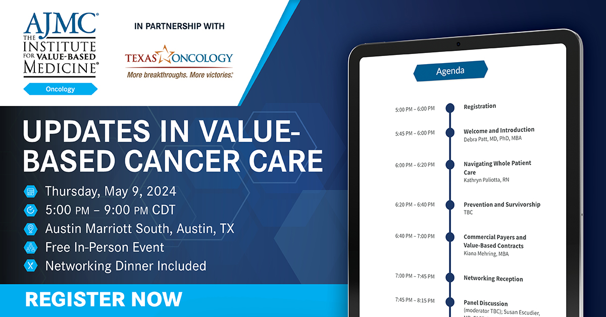 Check out the packed agenda for Updates in Value-Based Cancer Care in Austin, Texas. Register now for the May 9 event: ow.ly/LiCR50RgERO
