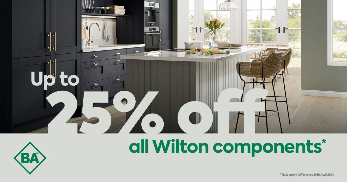 Last remaining days of our special offer on Wilton components! Get up to 25% off all Wilton components until 30th April 2024. Order online on MyBA today 💻 T&C's apply.