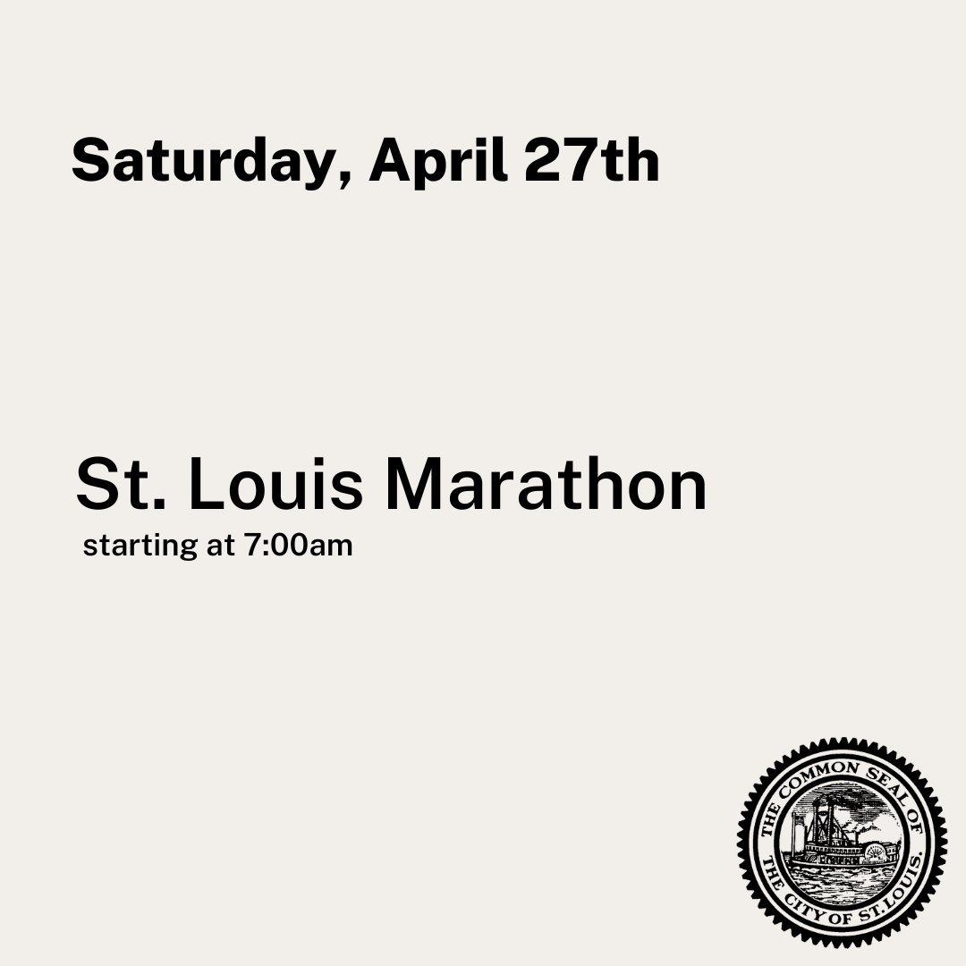The Greater St. Louis Marathon is happening NOW! Visit gostlouis.org/streets to view details on road closures and the course route.