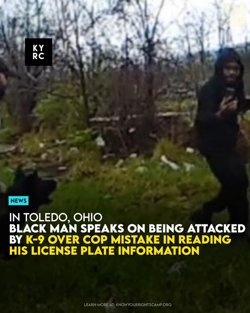 Black Man Speaks On Being Attacked By K-9 Over Cop Mistake In Reading His License Plate Information  Link: ow.ly/3bZF50RpFPH