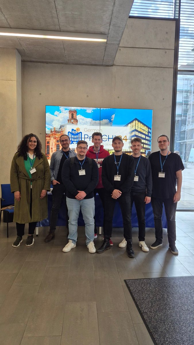 Medieninformatik Ulm (@mi_uulm) on Twitter photo The HCI Group had a great time at #GermanPreCHI presenting three papers and one demo.
Thanks to <a href="/HCI_Saarland/">HCI Lab - Saarland University</a> for such great hosting.
@GermanHCI The HCI Group had a great time at #GermanPreCHI presenting three papers and one demo.
Thanks to <a href="/HCI_Saarland/">HCI Lab - Saarland University</a> for such great hosting.
@GermanHCI