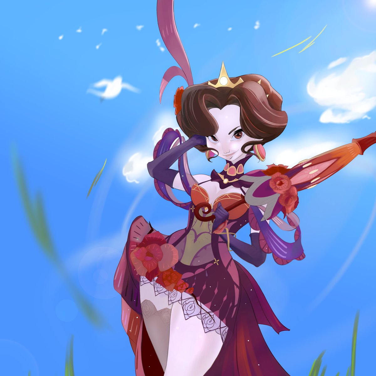 NRedrawn's tweet image. I really enjoyed doing this piece. Vala is such a dynamic character inside and out! I will certainly have to illustrate her battle form.😄

#EsperiArt #AFKJourney