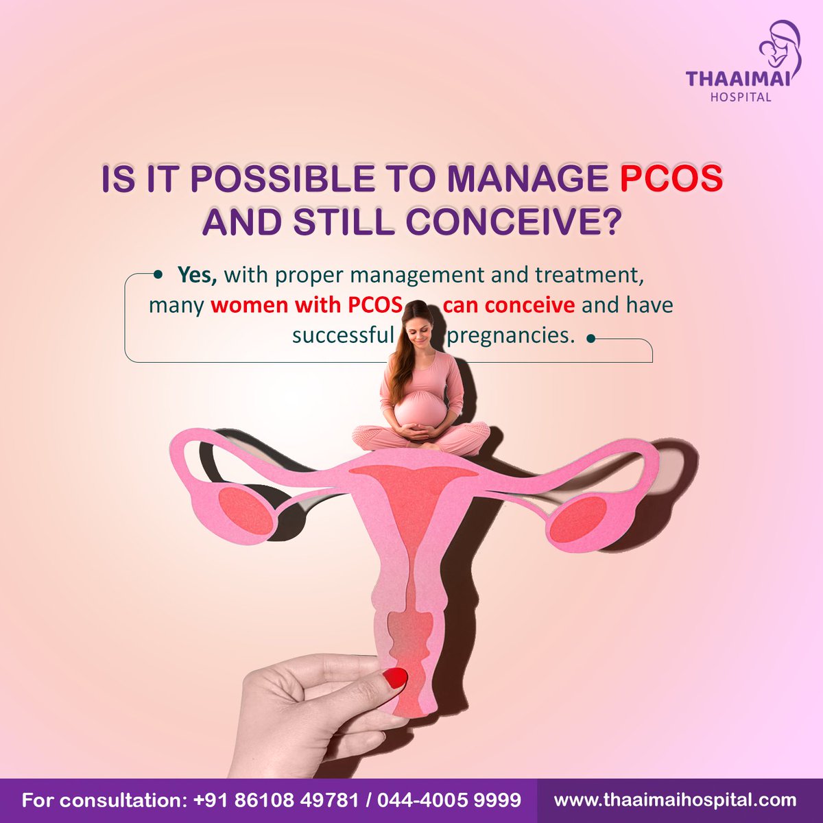 With the right treatment, many women with PCOS go on to have beautiful pregnancies.💫
.
.
.
Link in BIO.
.
.
.
.
.
.
.
.
#thaaimaihospital #PCOSawareness #ConceiveHope #Ivf #inferility #care #successrate #technology #MotherhoodMagic #DreamsComeTrue #WellnessJourney