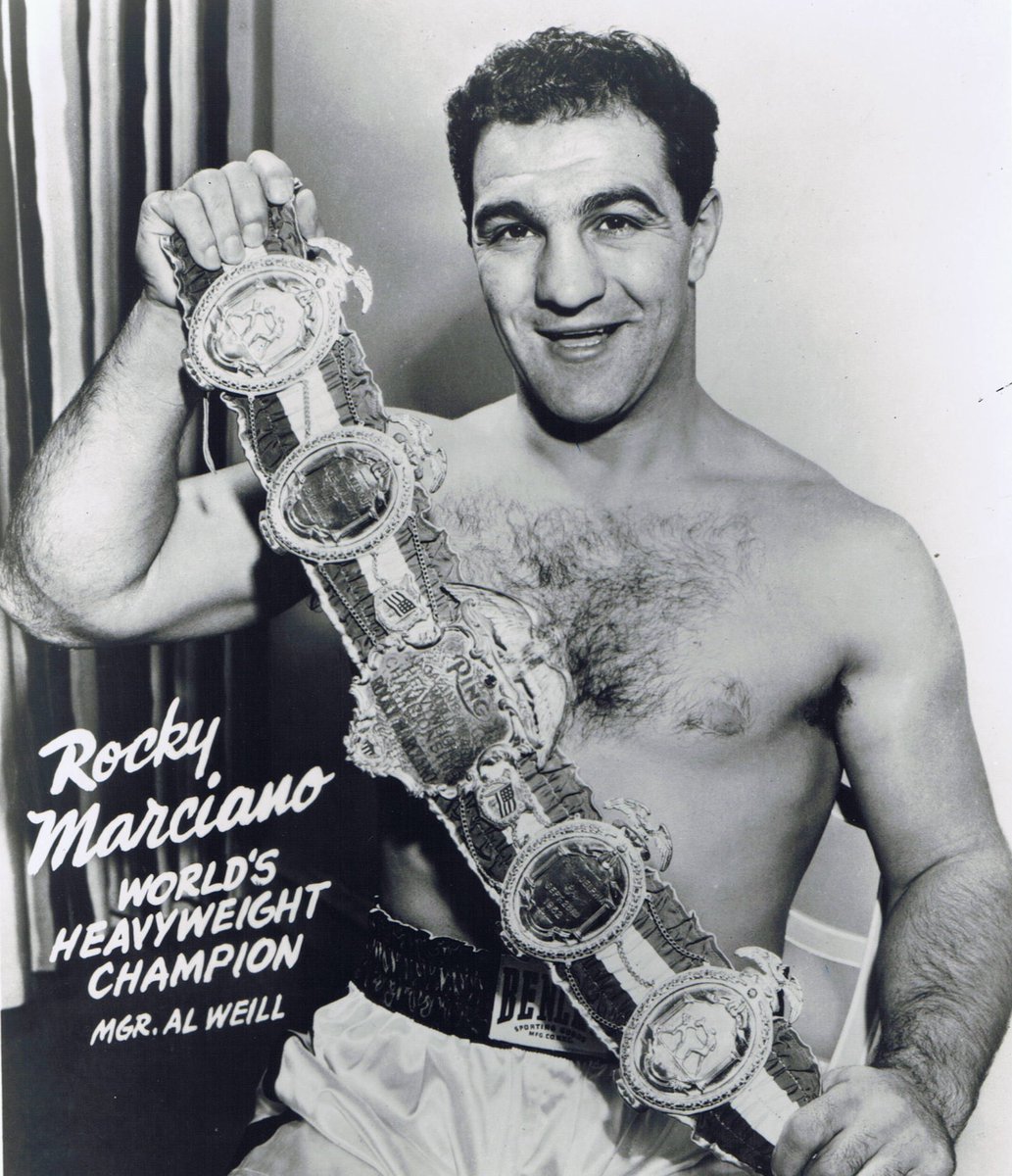 68 years ago April 27: Rocky Marciano, 32, retires as heavyweight champion, seven months after a 9th-round KO of Archie Moore - his 6th and defense. His final record: 49-0 (43 KO’s). The “Brockton Blockbuster” remains the only heavyweight champion to retire undefeated.