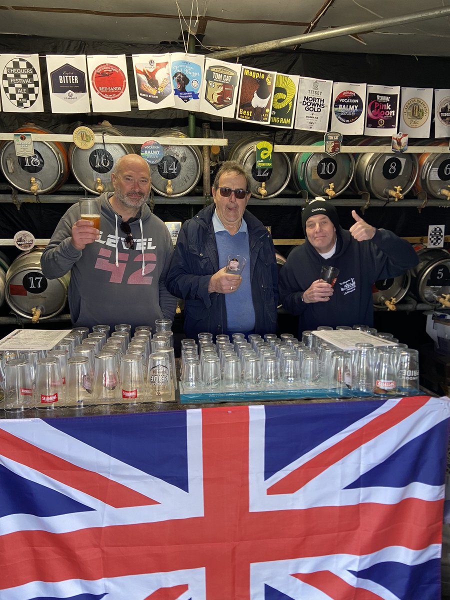 We’re all set up and ready to go !
28 real ales, cider, gin, music, crepes &amp; BBQ #beerfestival #realale