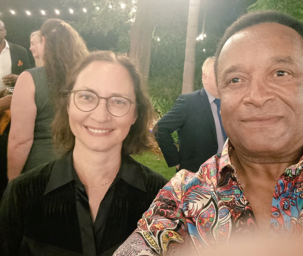 It was a pleasure to meet H.E Berna Kasnakli @berna_kasnakli Türkiye's Ambassador to Zimbabwe on Friday. We met at The Netherlands Ambassador Margret Verwijk's residence where I was invited to celebrate Kings Day,a national day in the Kingdom Of the Netherlands. Thank you