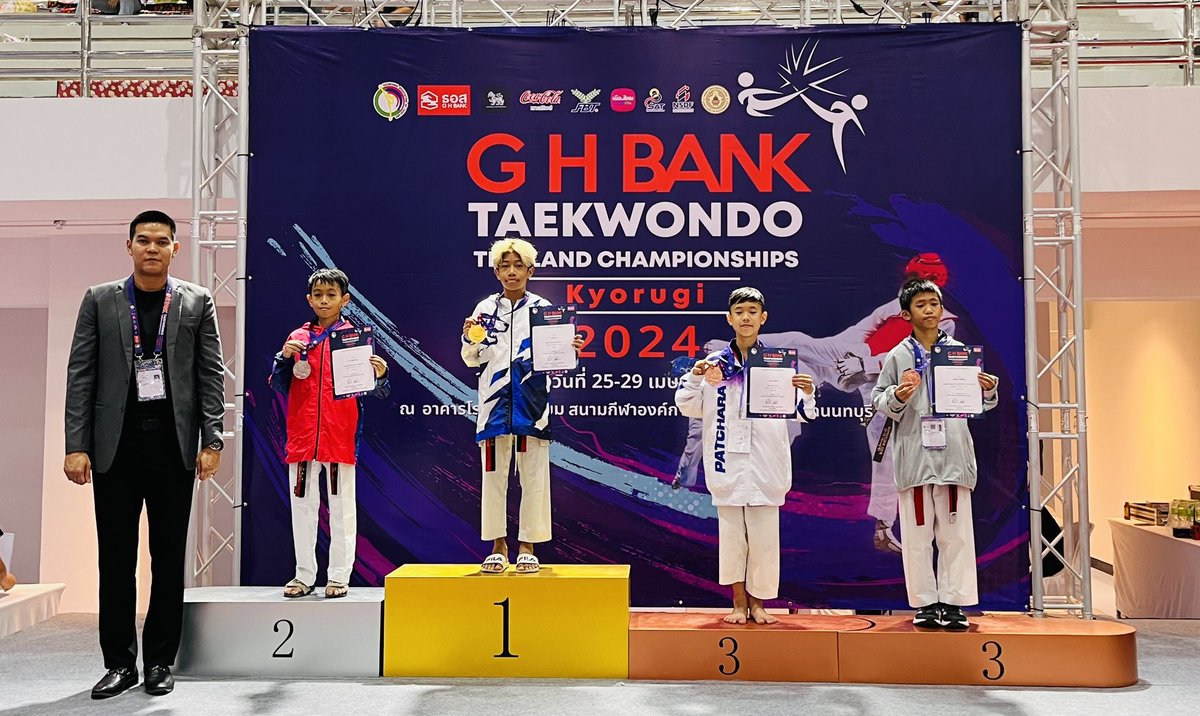 You’re number 1 in thailand, Gold medal 1st place 🥇, you did it . 👏🏽👏🏽👏🏽 I so proud of you. 🥰❤️🎉
Taekwondo Thailand Championship2024 

#thailandtaekwondochampionship2024