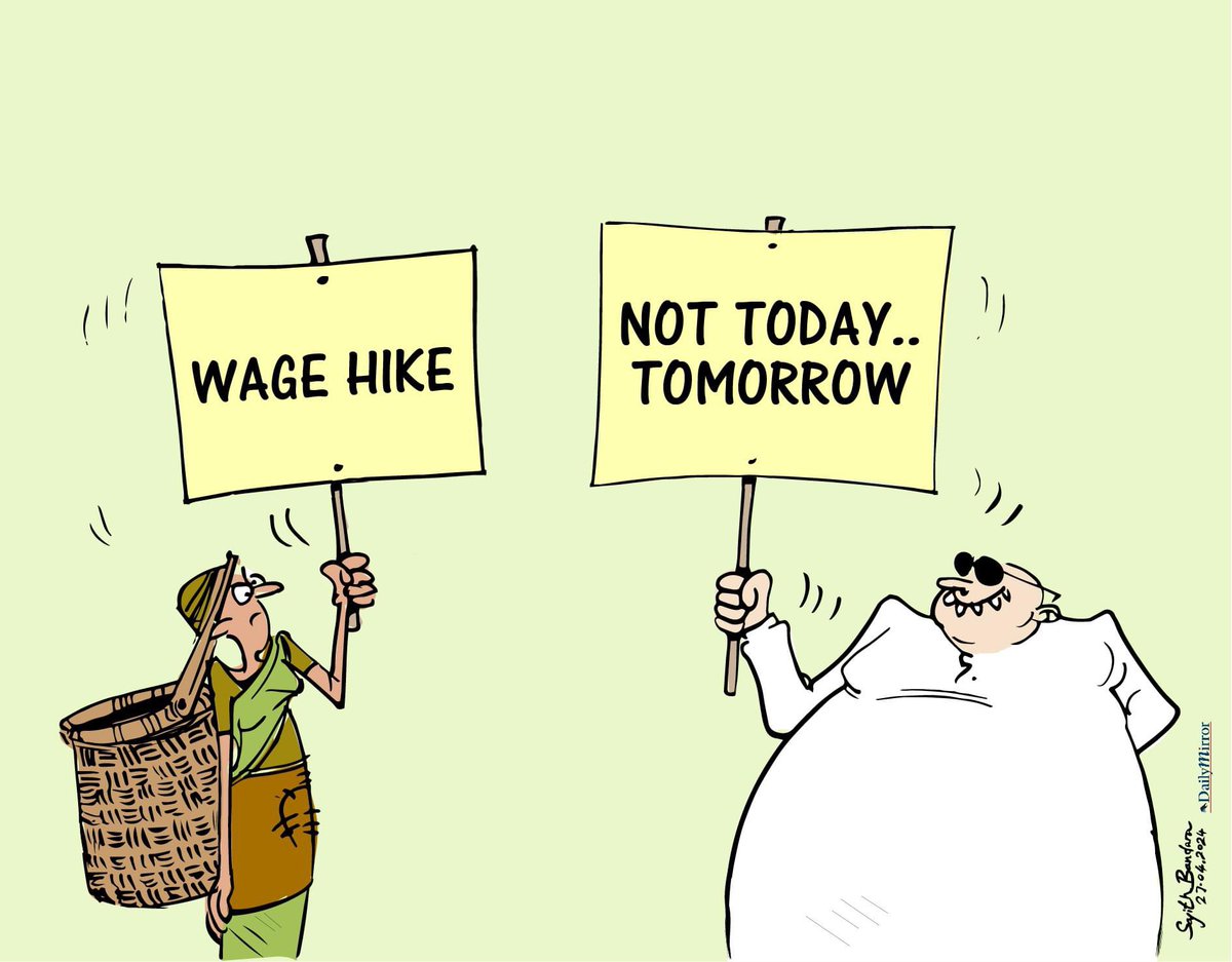 Cartoon by @tmdsbekanayaka #lka #SriLanka #CeylonTea #PlantationWorkers