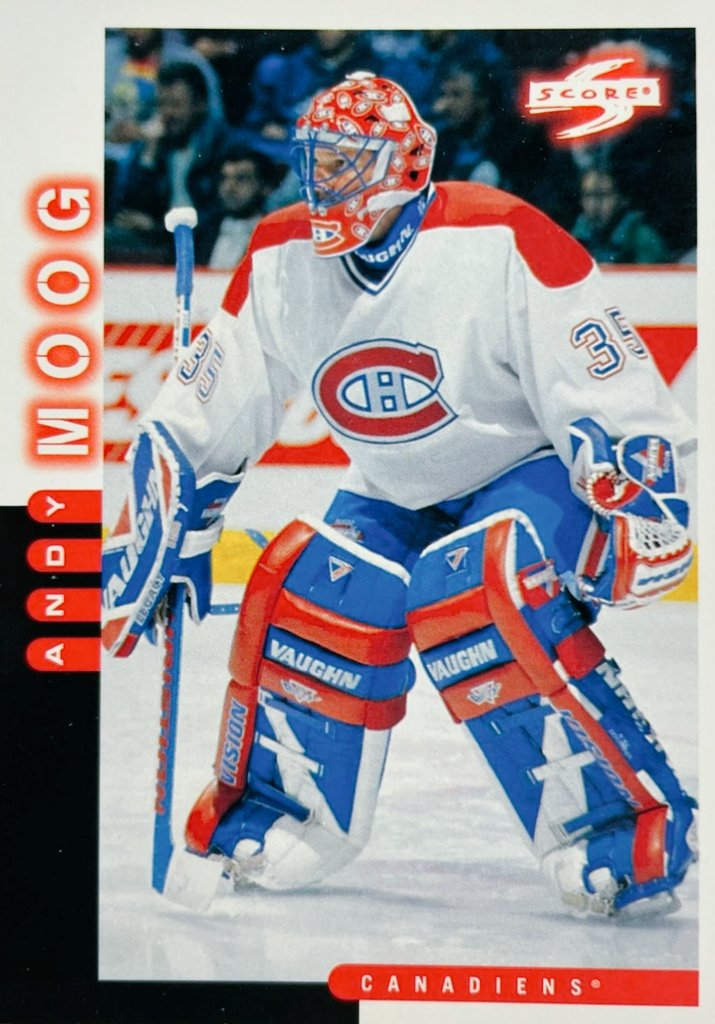 Andy Moog Montreal Canadiens Score Card @CanadiensMTL #GoHabsGo #NHL
