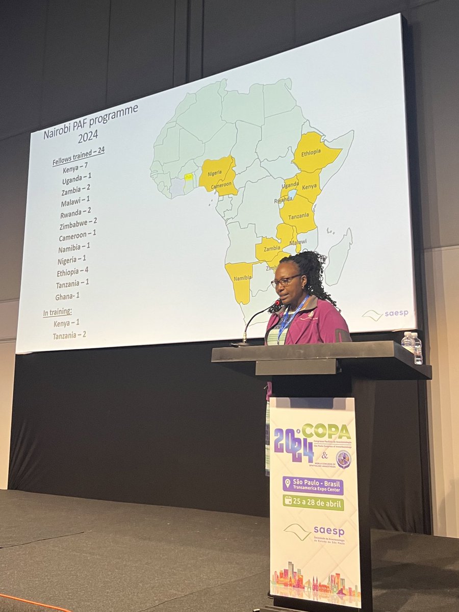 Excited to kick off #COPA24 #PedsAnes with Zipporah Gathuya from Kenya, championing global training in #PedsAnes. Let's ensure every child receives the anesthesia care they deserve. @saesp @Smiletrain @anestesia_usp @FMUSPoficial @GICSurgery