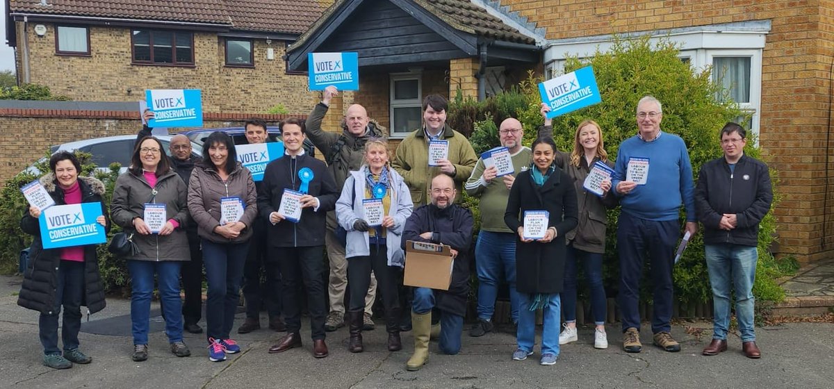 Great team out this morning in Shoeburyness for @JudithM26887553 - less than a week to go before Polling Day #voteconservative