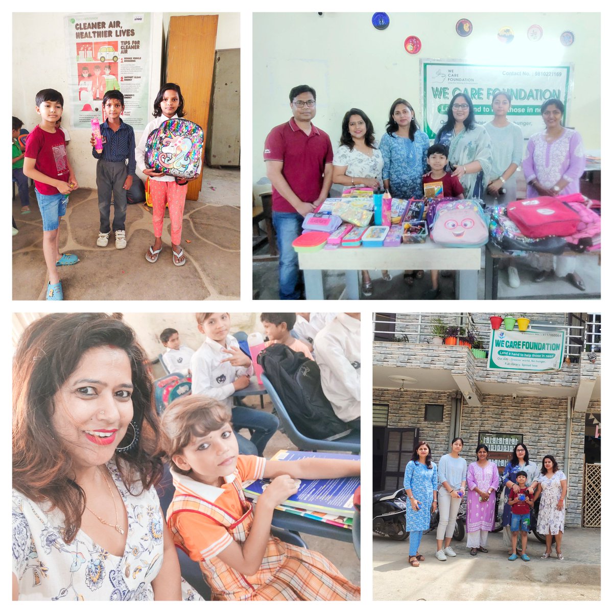 SatyaSahay2's tweet photo. 🌿♻️RRR♻️🌿 
A beautiful day 😍  #WeCareFoundation with 100+ underprivileged child.
Bags, stationary, story books collected from #LavanyaResidents were distributed.
Let's motivate more &amp; do whatever we can to support  for their Education @ZC_zenith @DC_Gurugram @nishantyadavIAS https://t.co/mWVQiRFSi0