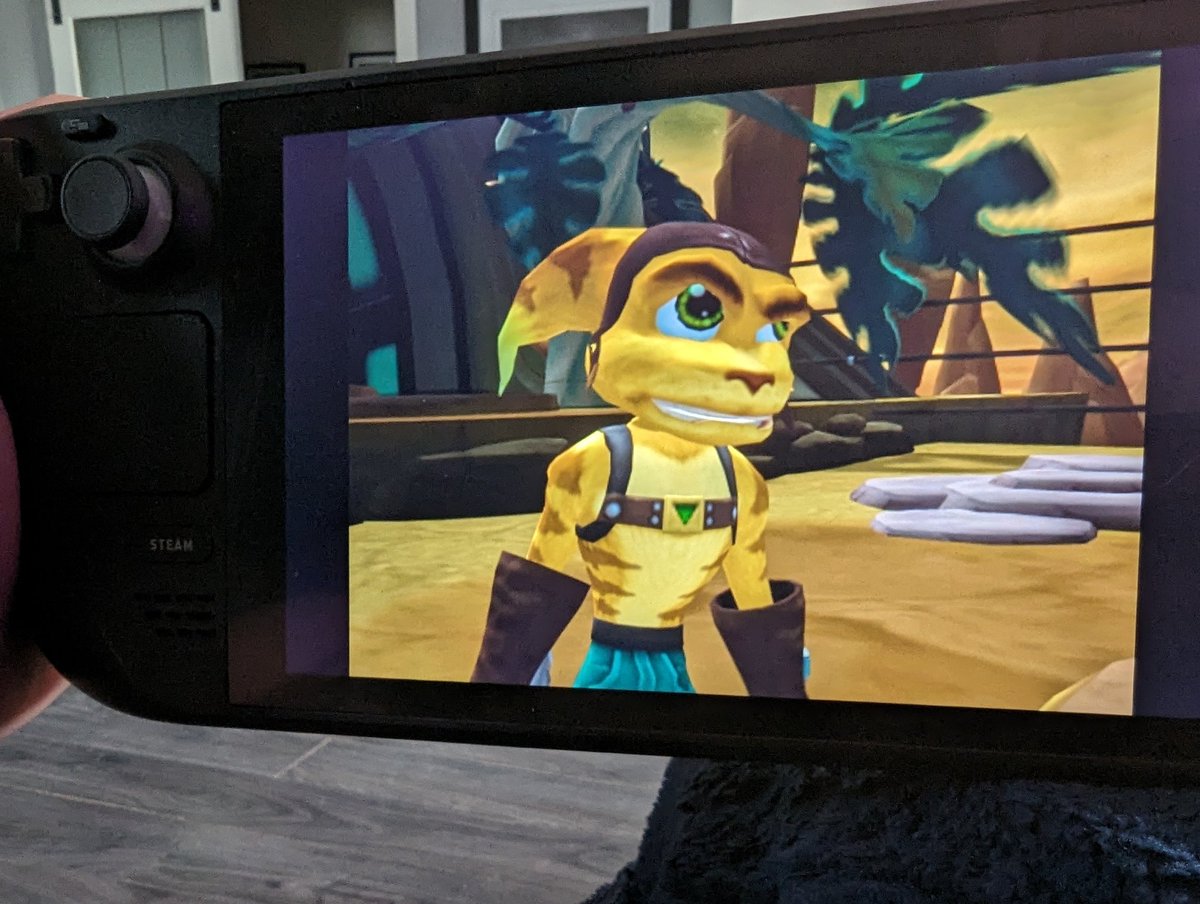 Trying out the original Ratchet and Clank for the first time today. #SteamDeck