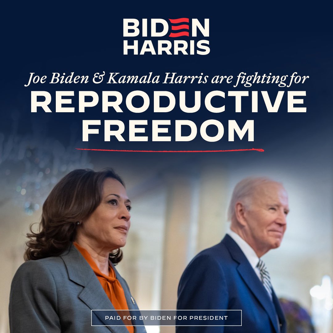 mamas4kamala's tweet photo. 🚨President Biden and Vice President Harris are the only candidates in this race fighting to restore our rights and protect reproductive health care access in all 50 states
Find out how you can get involved with @Women4Biden @BidenHQ @POTUS @VP 👉https://t.co/Go3NxzND50 https://t.co/v4qA047Kd6