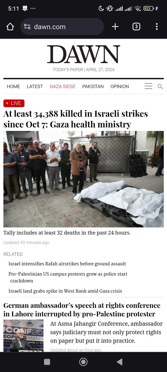 Since 7 October more than 34000 people lost their lives in Gaza...