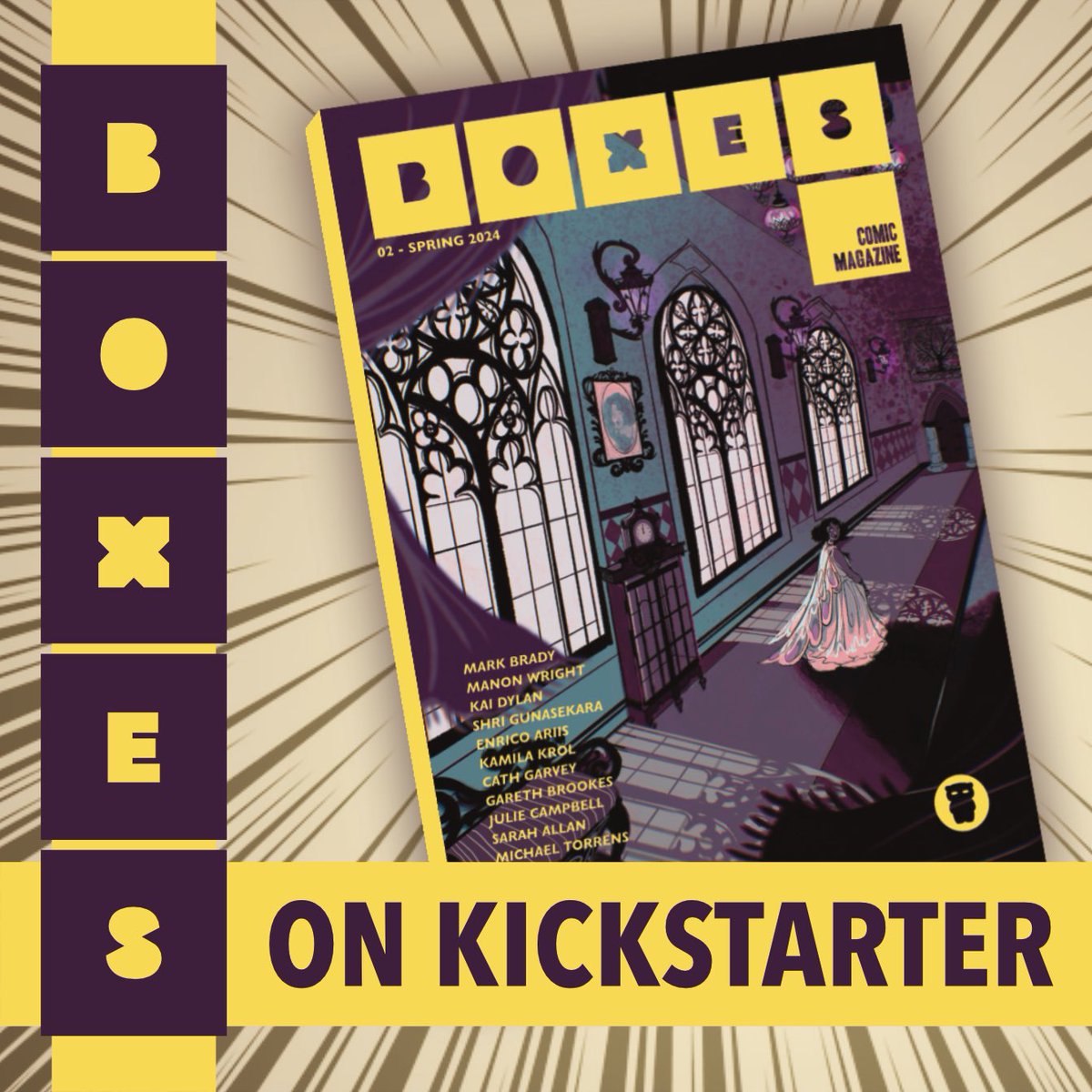 There’s just over a week left on the BOXES Vol. 2 campaign and we have about £2000 left to raise. Help us make this exciting comics anthology! kickstarter.com/projects/third… #comics #publishing #anthology