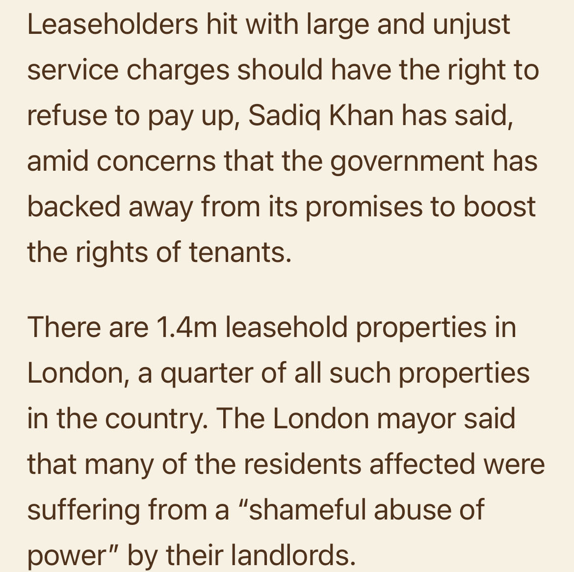 London has a housing crisis + service charges matter! Why? 40% of London homes are leasehold + majority of homes for young people…25%+ of rent costs are service charges…systemic abuse by freeholders…extra fees + paying friendly suppliers in related party transactions! ⁦