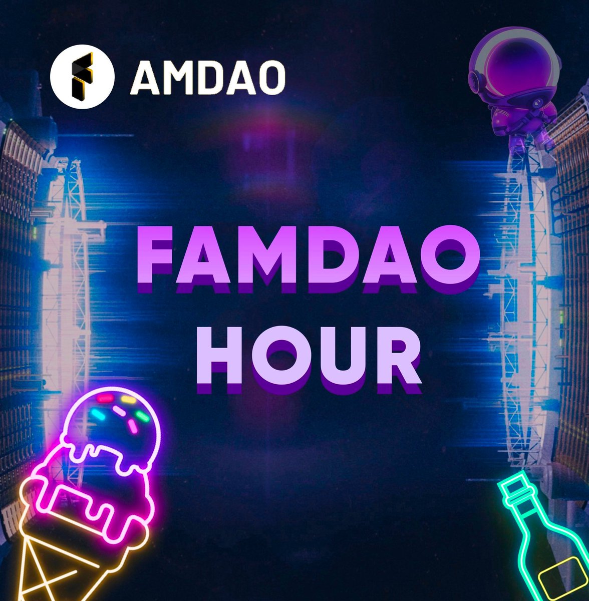 🌐 Connect, Collaborate, Create with #FAMDAO 🌐 🎙️ This Week's FAMDAO HOUR: Dive deep into discussions, share your favorite #DAO models, and get feedback from our vibrant community. Every day is an opportunity for collective innovation and growth! 📣 What are you focusing on…