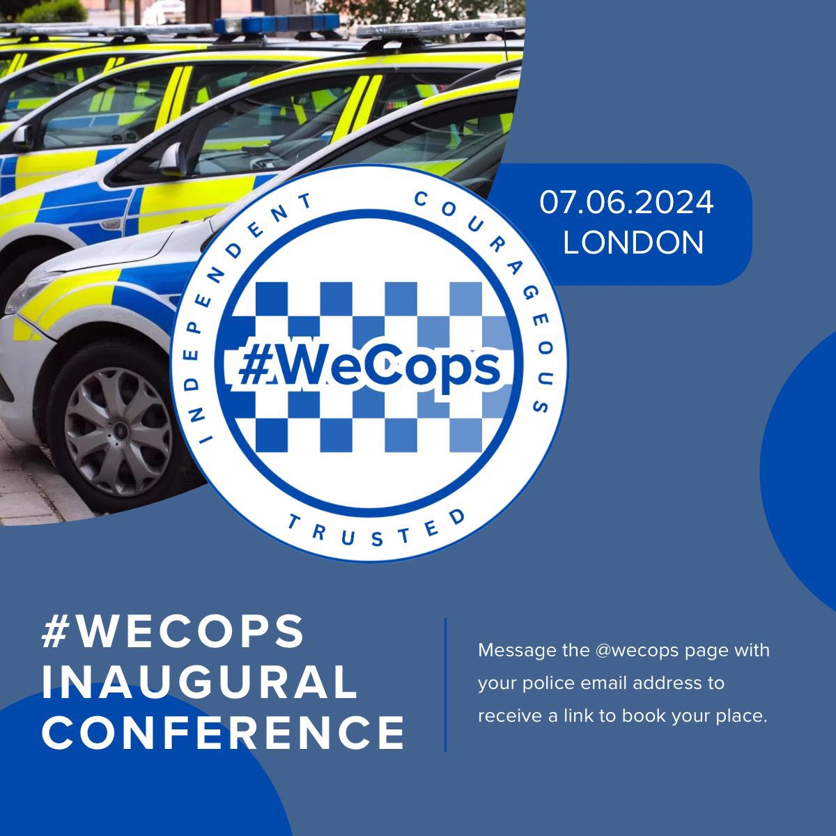 Have you ever joined in a @wecops chat before? We are hosting our first in person @wecops conference on 7th June in London! Hear from the #wecops team plus @TomGaymor @ACPippaMills @charliejahails @maggieblyth @rickmuir1 @Brick_Cop @CumbriaChief @SJBray83 @BJH251 @ktbg1…