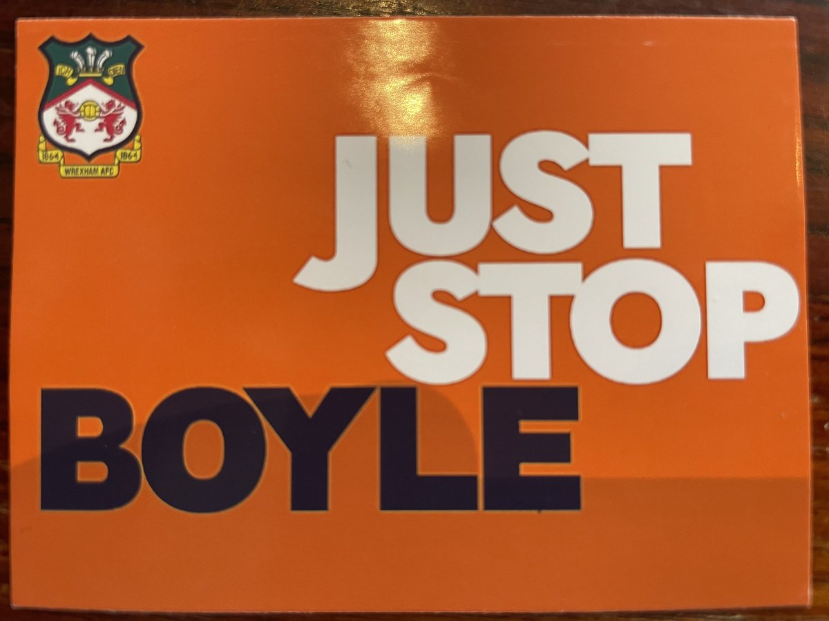 Just stop Boyle… We are Wrexham FC!