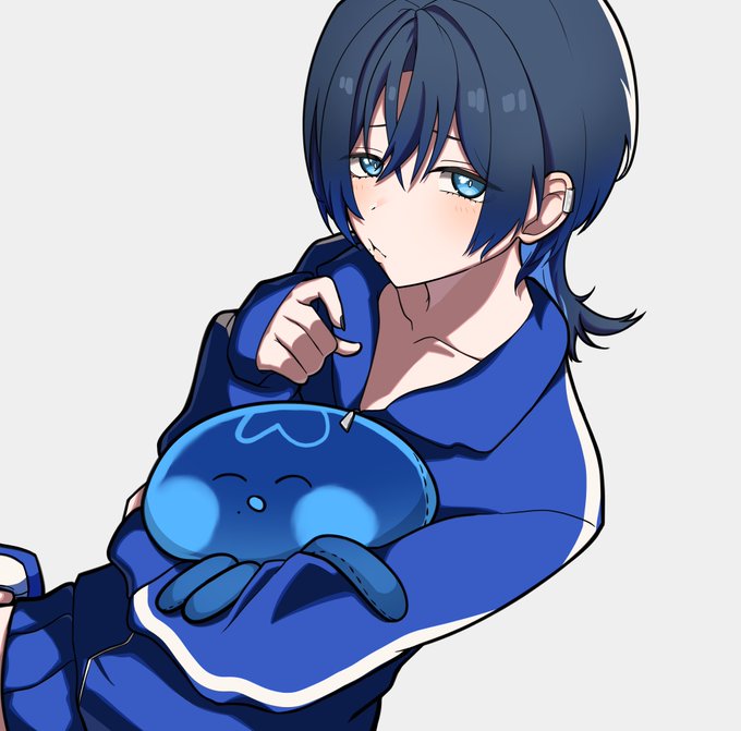 可愛い青くゅのイラスト描いてたから貼っておきます🖊
 #青ペン 