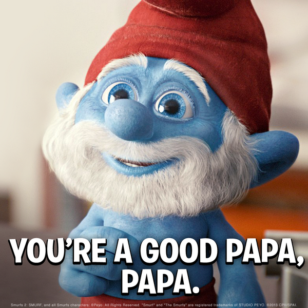 #HappyFathersDay! 'Knowing what to do comes from your heart, where it matters most.” - Papa Smurf. RT if you agree!