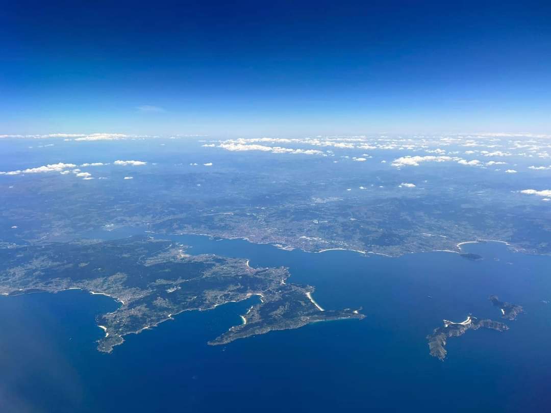Ría de Vigo desde el cielo.