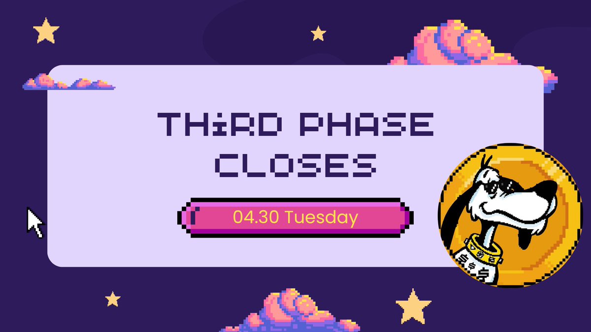 🚨 Last Chance Alert! 📆 Tuesday (April 30th) marks the end of Dollarcoin's third phase! Don't miss out on this opportunity! 💸⏳ #Dollarcoin #ICO #Phase3 #LastDay #CryptoInvesting 🚀💰