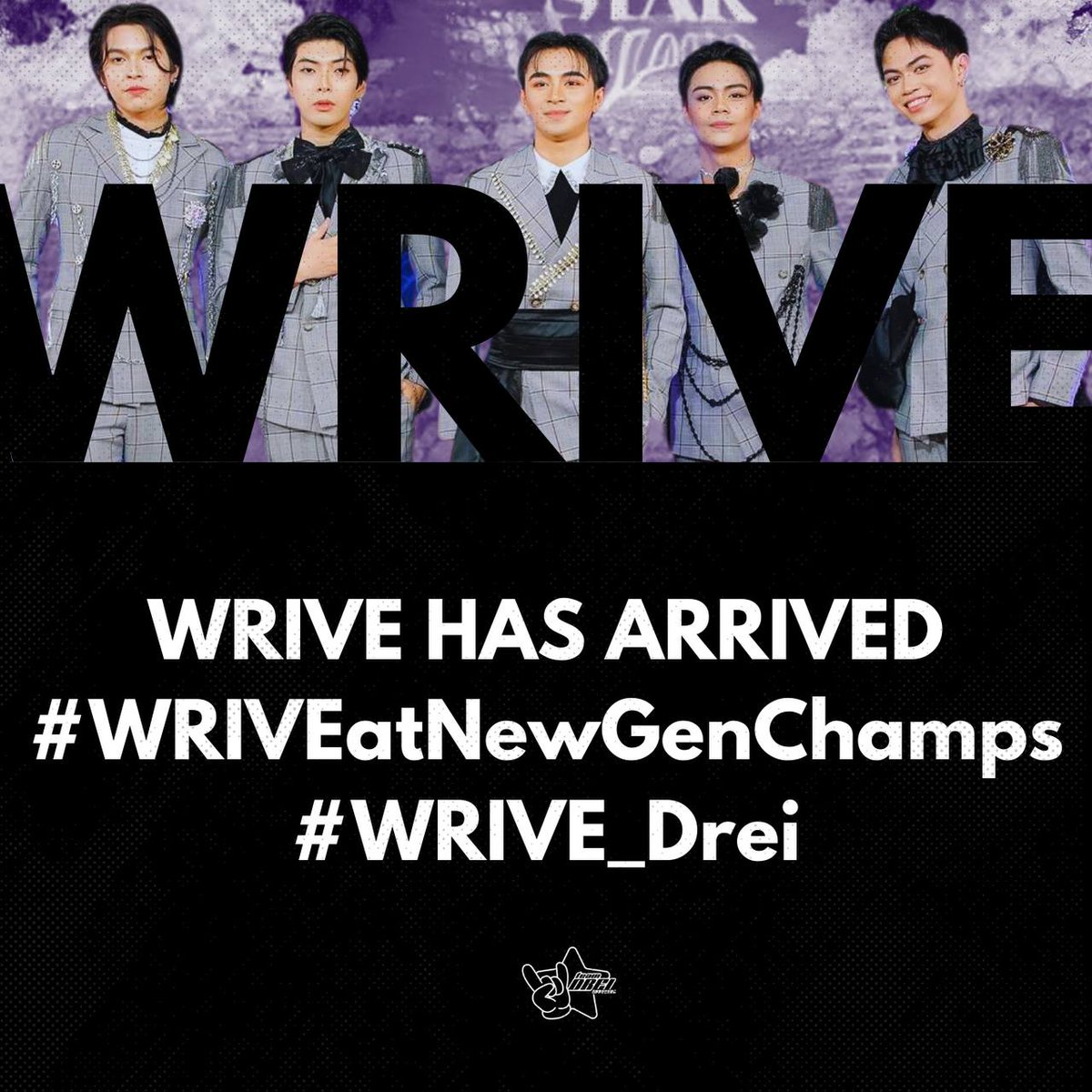 [💜]

In collaboration with
@teamasi_ph 
@ishiwormsofc
@russergeantsOFC
@teammathewofc 

We are holding a HASHTAG PARTY at 10 AM TOMORROW! Be loud and proud for WRIVE's first-ever group performance!! 💜

WRIVE HAS ARRIVED
#WRIVEatNewGenChamps
#WRIVE_Drei