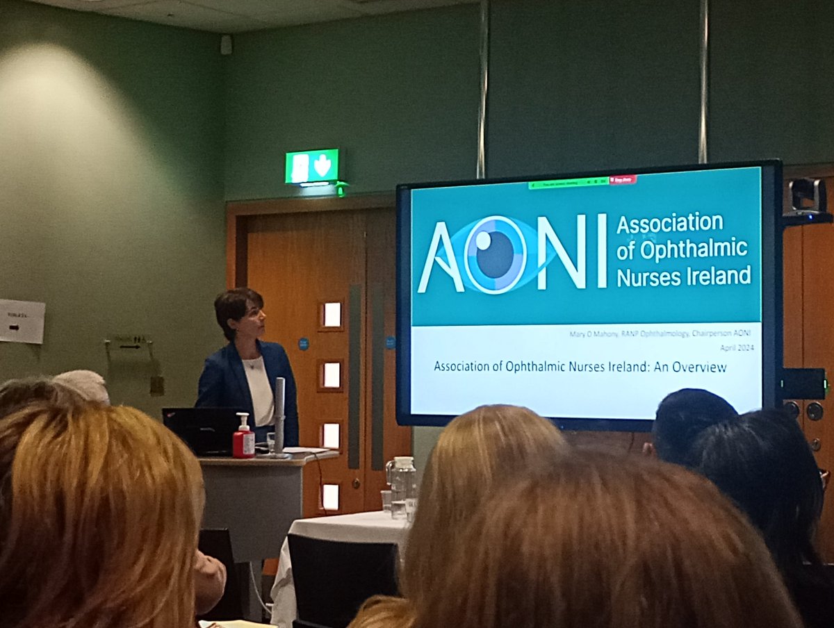 Mary O'Mahony, Ophthalmology ANP @SIVUH highlighting shared learning and pride in the professional development of Ophthalmic Nurses. @Drgerardwhite @SIVUH @uccnursmid @NursingSIVUH @BridAOSullivan @HSELive @NurMidONMSD @NMPDUCorkKerry @Magnet4Europe