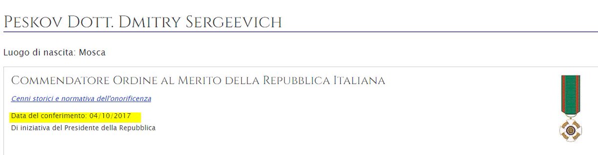 Caro signor Presidente Mattarella @Quirinale, le chiedo  per l'ennesima volta di attivarsi cortesemente presso il Governo al fine di far avviare la procedura di revoca delle onoreficenze attribuite a questo complice di genocidi. 
Non è solo una questione di rispetto verso le…