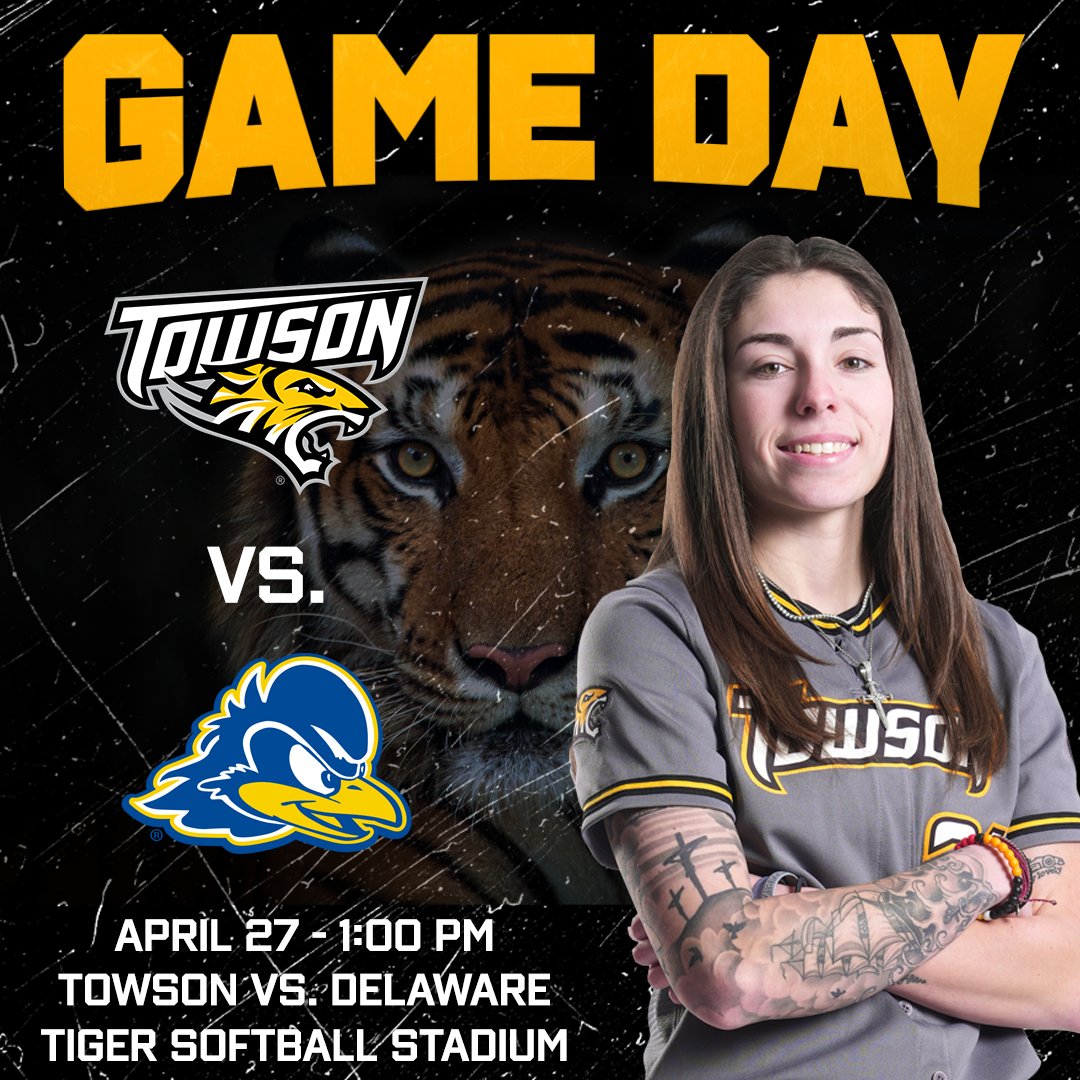 It's another great day for softball in Towson! 🐯 vs. Delaware 🕕: 1:00 PM 📍: Tiger Softball Stadium - Towson, Md. 📊: bit.ly/3wgVl5D #GohTigers