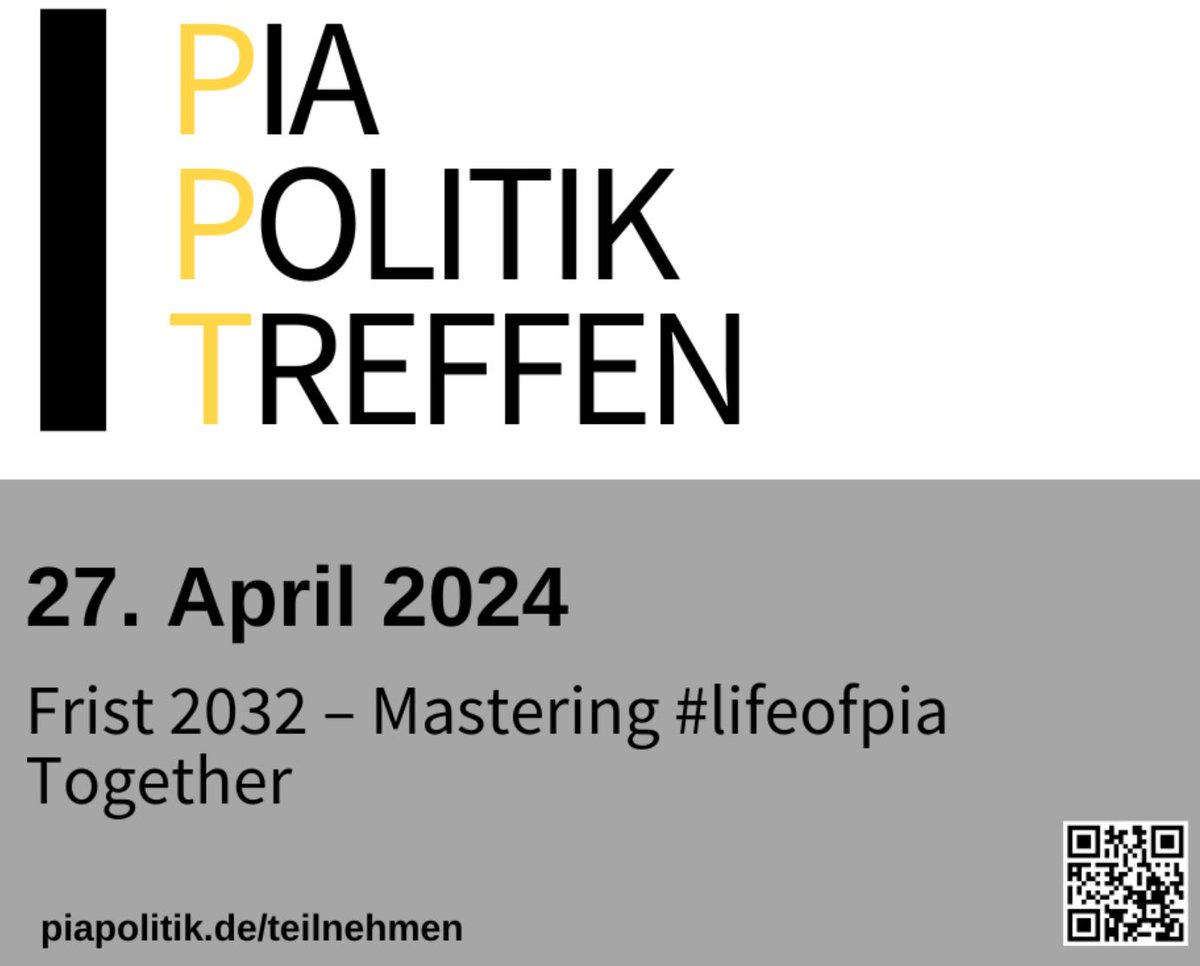 🌐 Tolles 23. PiA-Politik-Treffen online am 27.04.2024! 📅 🚀 Frist 2032 🌟 #ZukunftGestalten Einblicke ins PiA-Forum Berlin, Engagement auf Landes- und Bundesebene mit BuKo PiA & Kammervertretung HH 🏛️ Bundesebene, Updates aus NRW 🌍, Zusammen erreichen wir mehr! 🤝