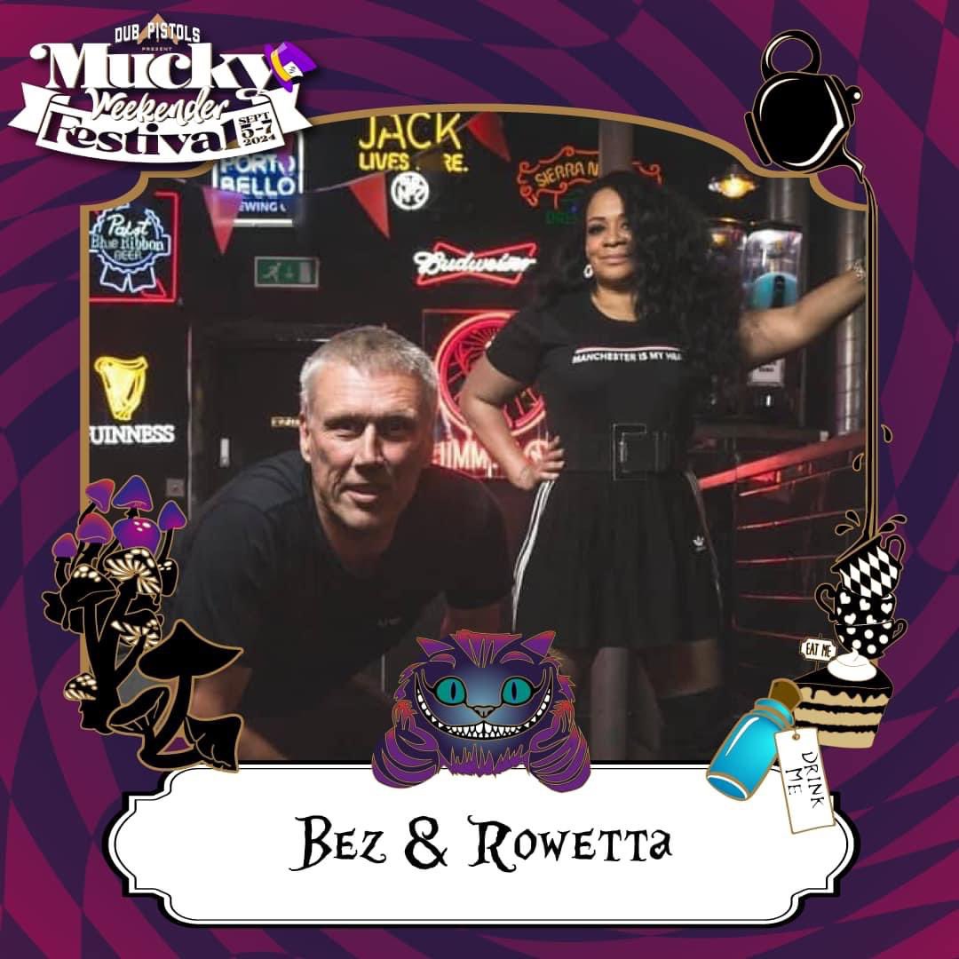 Repost • @muckyweekender Another reason to arrive for the Thursday is the Happy Mondays legend’s Bez & Rowetta are going to be bringing their 90’s party vibe 🪇🎤🎶💃🏽 🕺