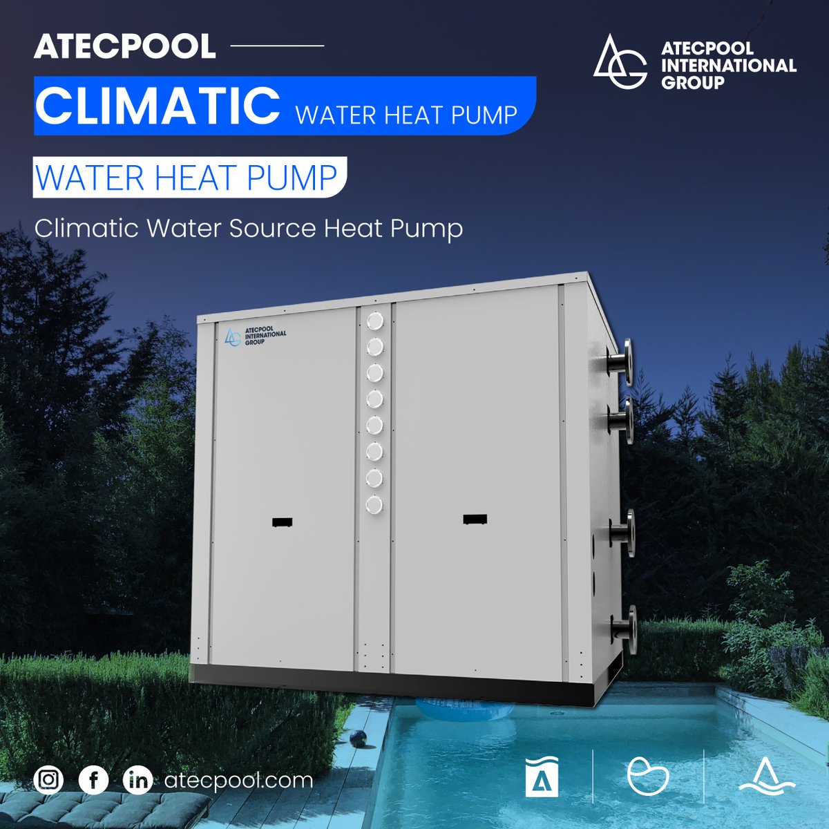 Atecpool_'s tweet image. Atecpool Climatic Water Source Heat Pump
instagram.com/atecpool_int/
facebook.com/atecpool
linkedin.com/company/atec-p…
atecpool.com
#atecpoolinternationalgroup #climaticheatpump #watertowaterheatpump #hotwaterheatpump #atecpool