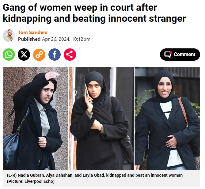 😡😡😡 Good innit 'Multicultural/diversity' Yeah, yeah, yeah, f*** off. Chatting s***. Next time don’t f***ing mess with Arabs, alright. D***head. Look at the camera and say it, you won’t mess with Arabs.’ Two women who kidnapped an innocent victim before driving her to a…