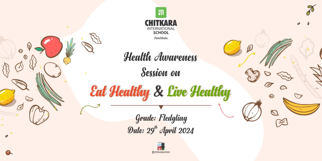 chitkara_school's tweet image. Chitkara International School, Panchkula, gears up to organise an informative session viz. "Eat Healthy and Live Healthy" for its winsome students of Fledgling

-
#CIS #Session #DoctorSession #EatHelthy #HealthyDiet #HealthyFood #KidsLearning #Knowledge