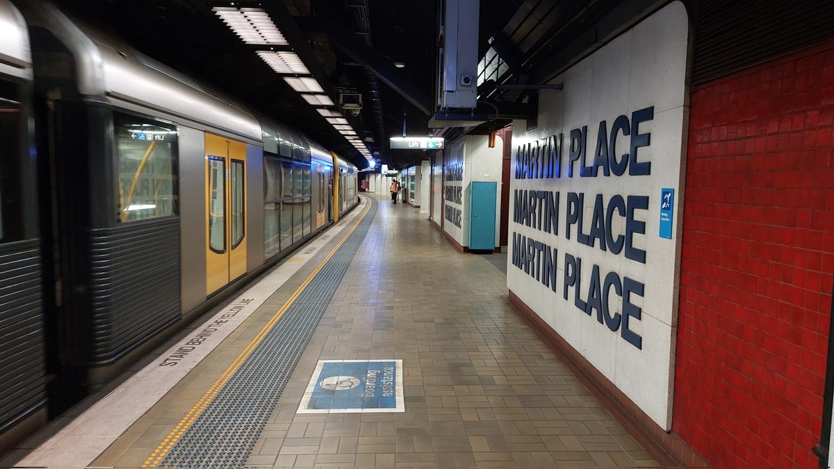 Martin Place underground railway station on the #Sydney T4 Eastern Suburbs & #Illawarra Line #trainspotting #trains #publictransport