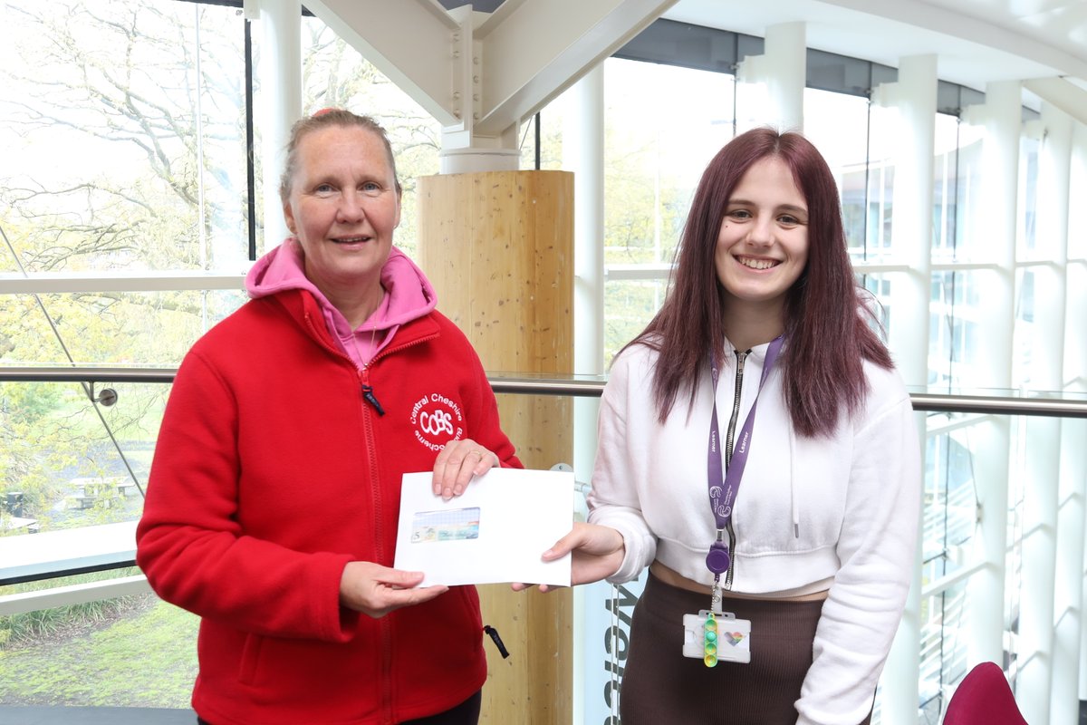 Congratulations to Health & Social Care student Abbie, who raised over £130 for @CheshireBuddy 🍰💸🥰 After seeing all the positive work the charity do, Abbie decided to give something back; organising, promoting and hosting a scrumptious bake sale at Crewe Campus 😋