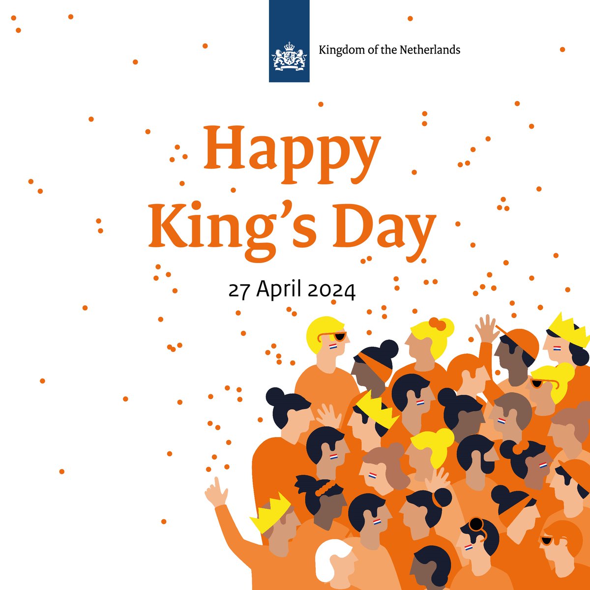 Join us today in celebrating #Kingsday 👑 🇳🇱 the Dutch national day uniting everyone in the entire Kingdom of the Netherlands - Long live the King! #Kingsday2024