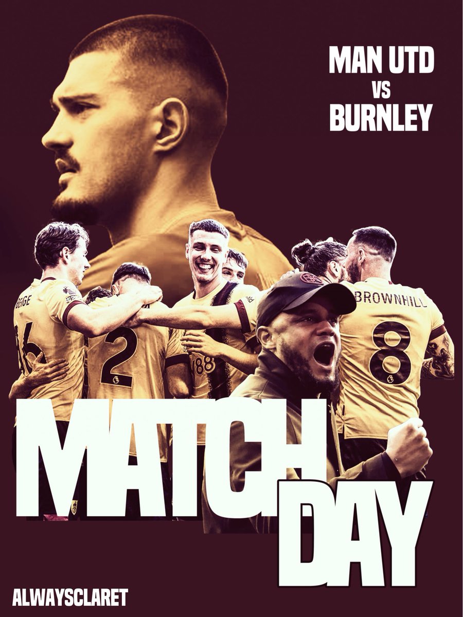 Matchday! Win today and we keep ourselves in it. Lose and it’s all over. Come on lads, go get us those 3 points 💪 #TwitterClarets // #BurnleyFc // #SMSports // #MUNBUR