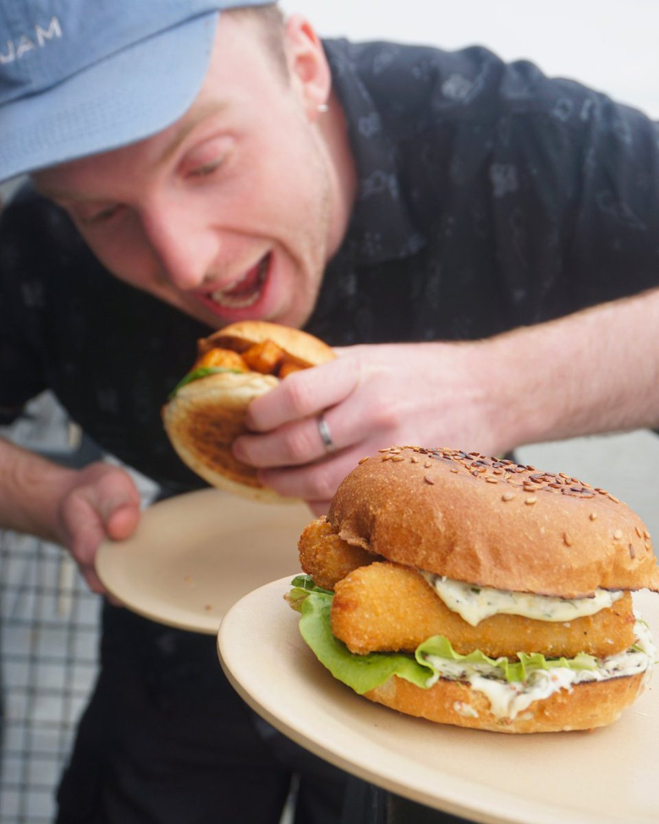 Buns for lunch 🍔 You cant beat a fish finger bap, these lunchtime buns are also available to take away so you can enjoy whilst mooching around Bristol harbour.