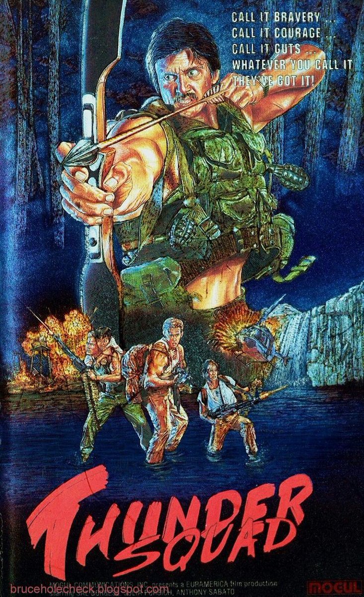 TheFilmFair's tweet photo. USA VHS art for #ThunderSquad aka #TheWildTeam #SquadraSelvaggia (1985 - Dir. #UmbertoLenzi) #AntonioSabato #IvanRassimov #WernerPocath #JuliaKent https://t.co/kT711Ebf6C