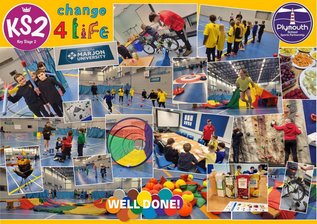 In partnership with the Plymouth School Sport Partnership, our BA Physical Education students led 2 Change4Life Festivals for around 400 primary-aged children in Plymouth 🤩 #TeamMarjon Find out what you could do with a Marjon degree here: loom.ly/mhZLJ3M