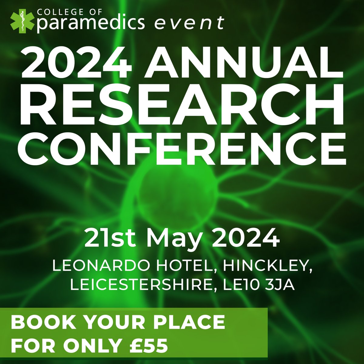 ⏳ Our 2024 Annual Research Conference is rapidly approaching! 👉 Dive into the dynamic world of paramedic research as we spotlight advancements shaping the future of emergency care. 🎫 Secure your ticket now from only £55! Booking is available via bit.ly/49pNi4D 👈