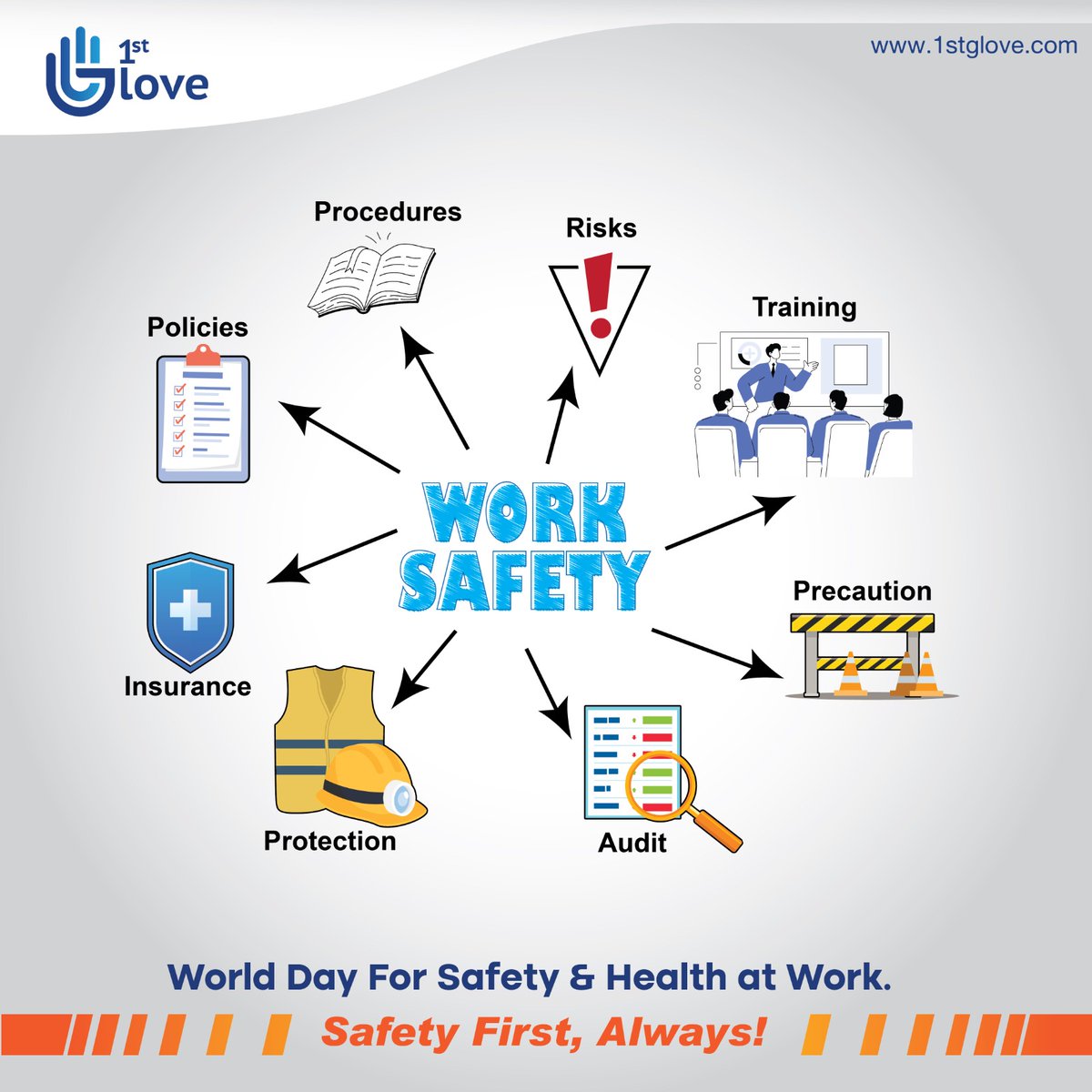 A safe workplace is a productive workplace. Let's prioritize safety together. 
#WorldDayforSafetyandHealthatWork #SafetyFirst #Health #employees #WorkplaceSafety